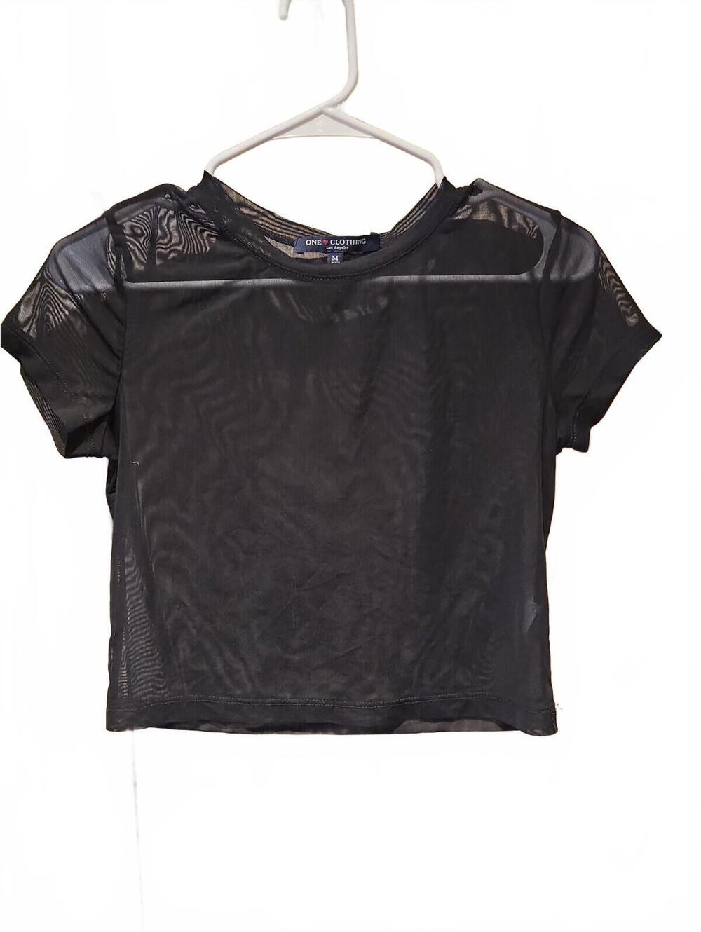 One Clothing Los Angeles Sheer Crop Size M